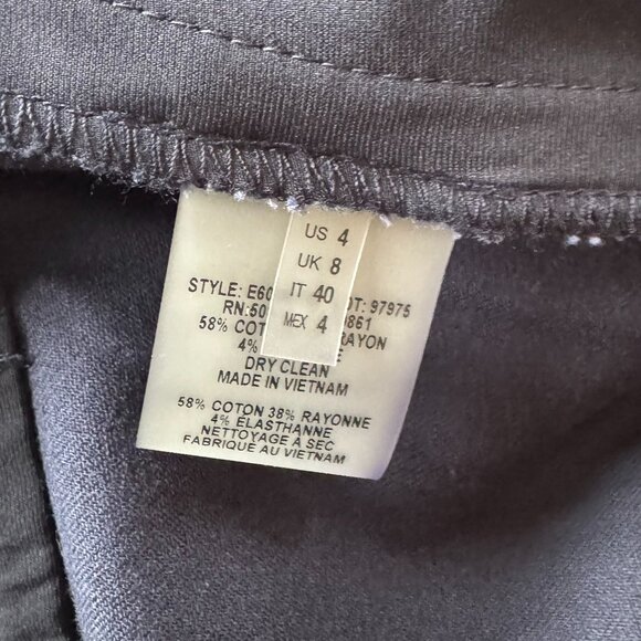 NWOT Size 4 Elie Tahari Navy Slacks - Picture 4 of 6
